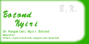 botond nyiri business card